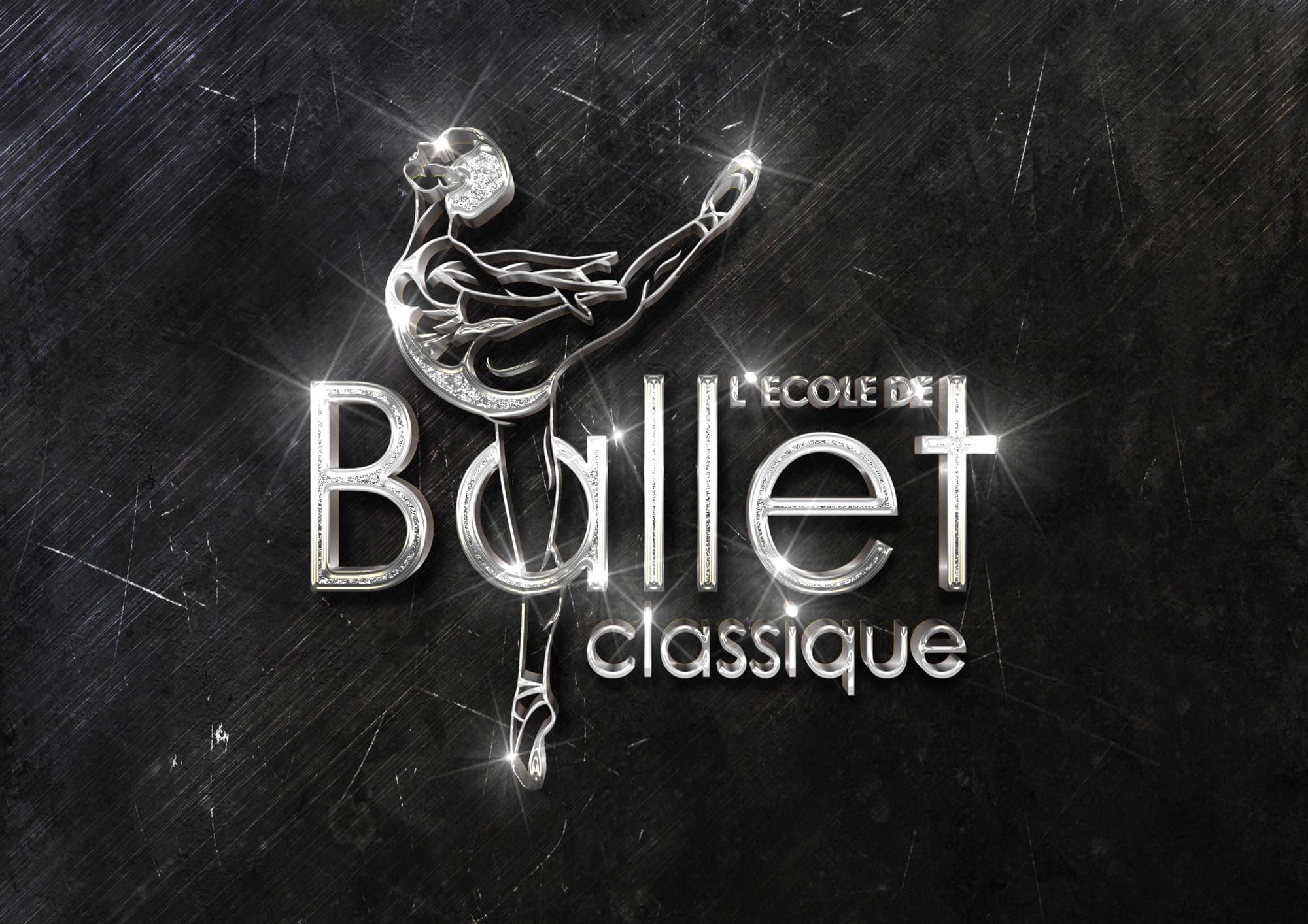 Custom ballet school logo