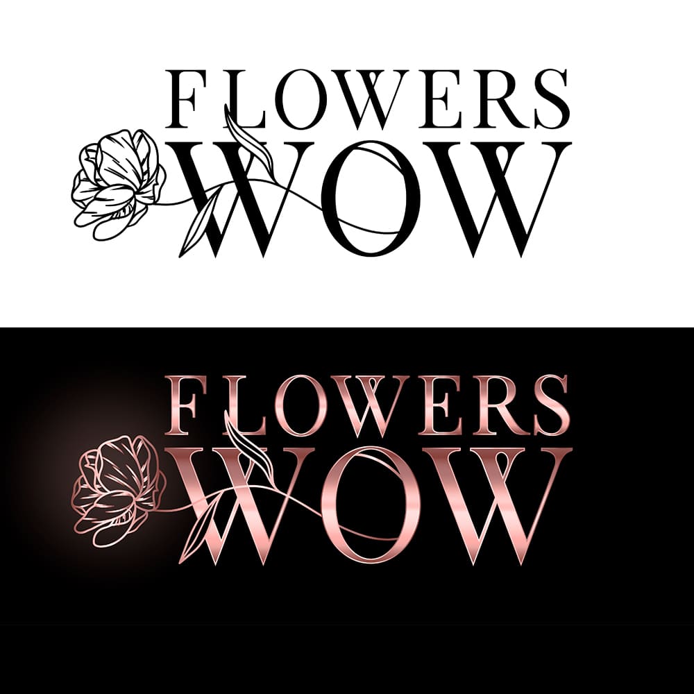 разработка логотипа для цветочного магазина