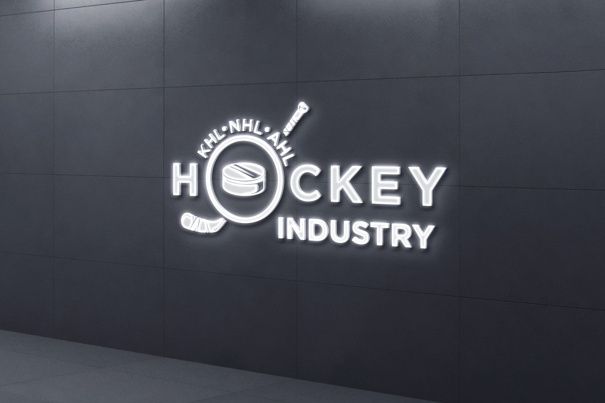 логотип хоккей светящаяся вывеска
