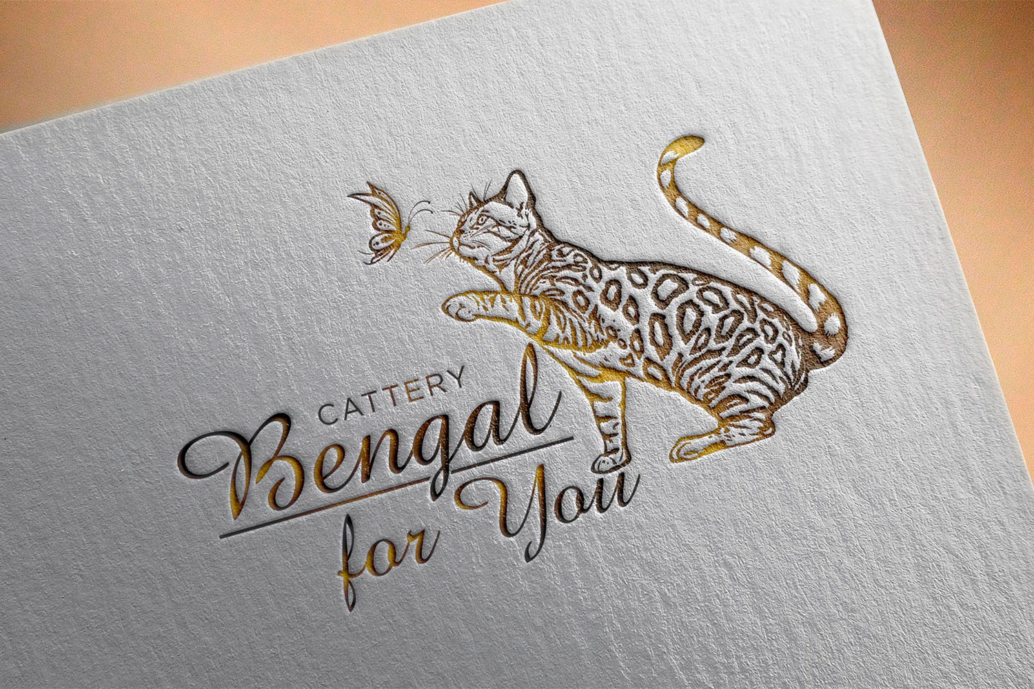 логотип для питомника бенгальских котов