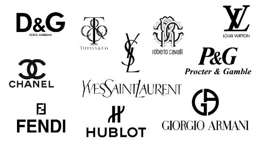 логотип монограмма известных компаний брендов