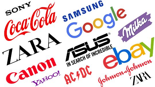 логотипы известных компаний и брендов